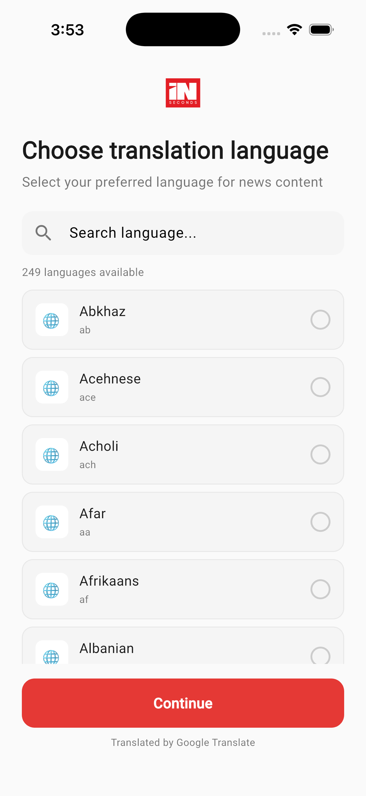 InSeconds News app screenshot 4