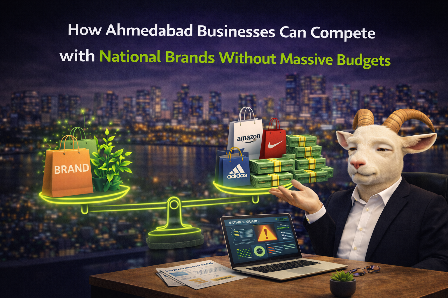 How Ahmedabad Businesses Can Compete with National Brands Without Massive Budgets